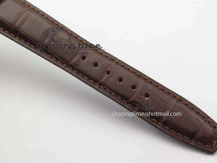 MIROTIME 0204 Unisex Portuguese Real PR RG IW500702 ZF 1:1 Best Edition On Brown Leather Strap A52010 V 7303
